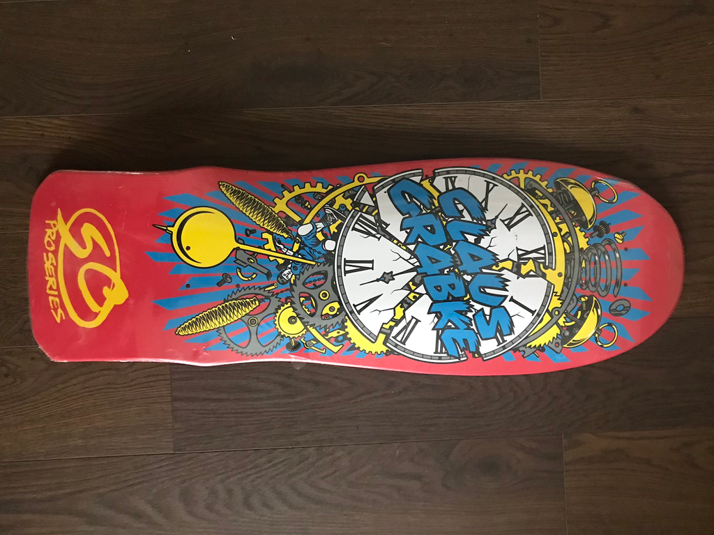 Red Santa Cruz Claus Grabke Skate Deck image 0