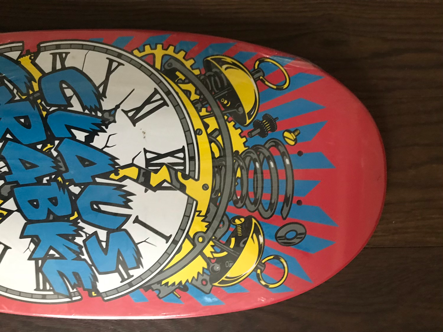 Red Santa Cruz Claus Grabke Skate Deck image 3