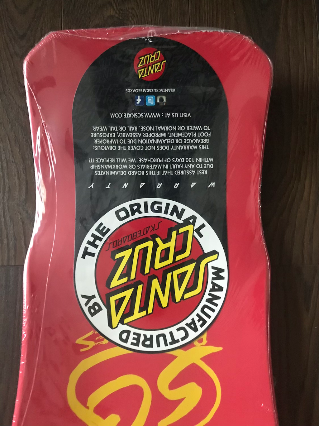 Red Santa Cruz Claus Grabke Skate Deck image 7
