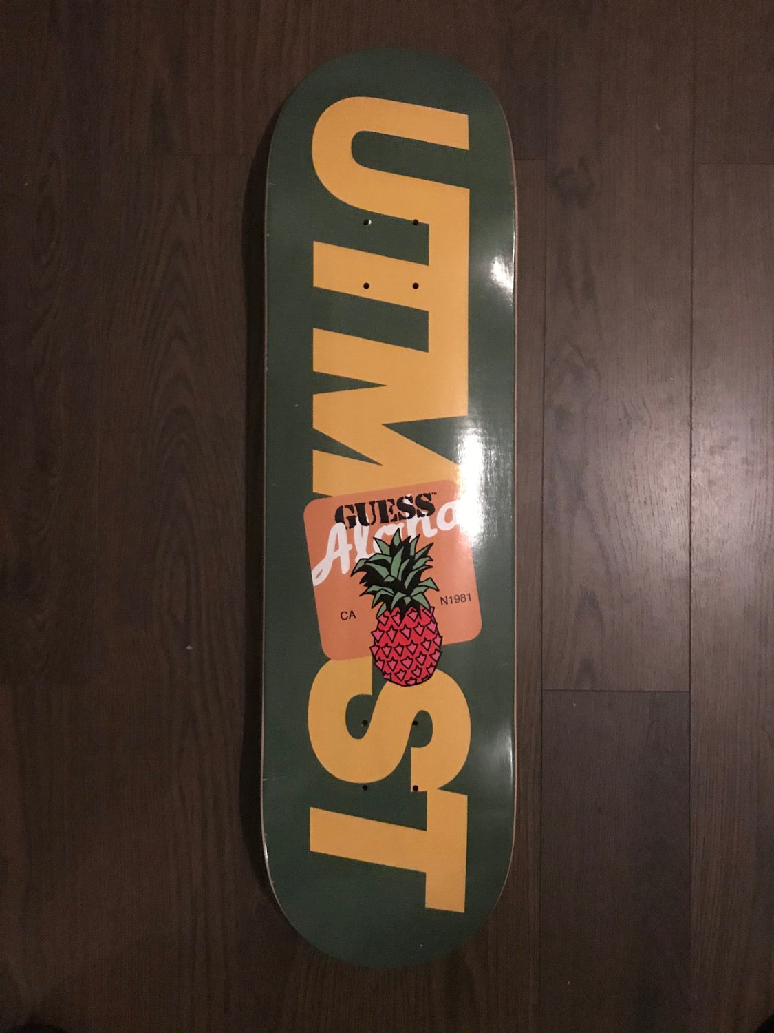 Utmost / Guess Farmers Market Skate Deck - Green image 0