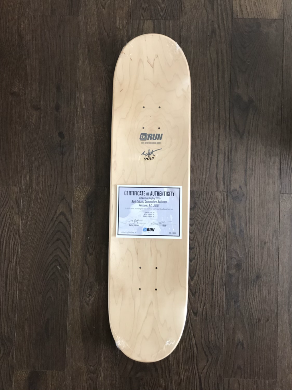 Charles Peterson Curt Cobain Skate Deck image 7