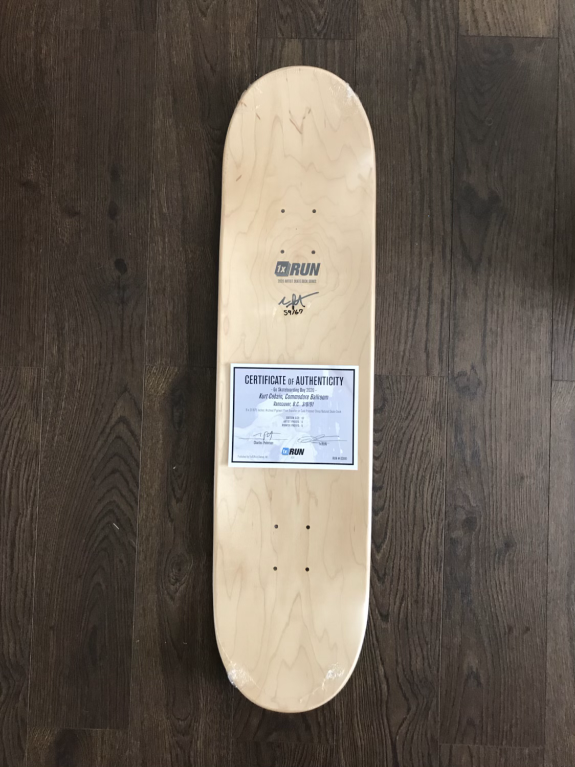 Charles Peterson Curt Cobain Skate Deck image 7