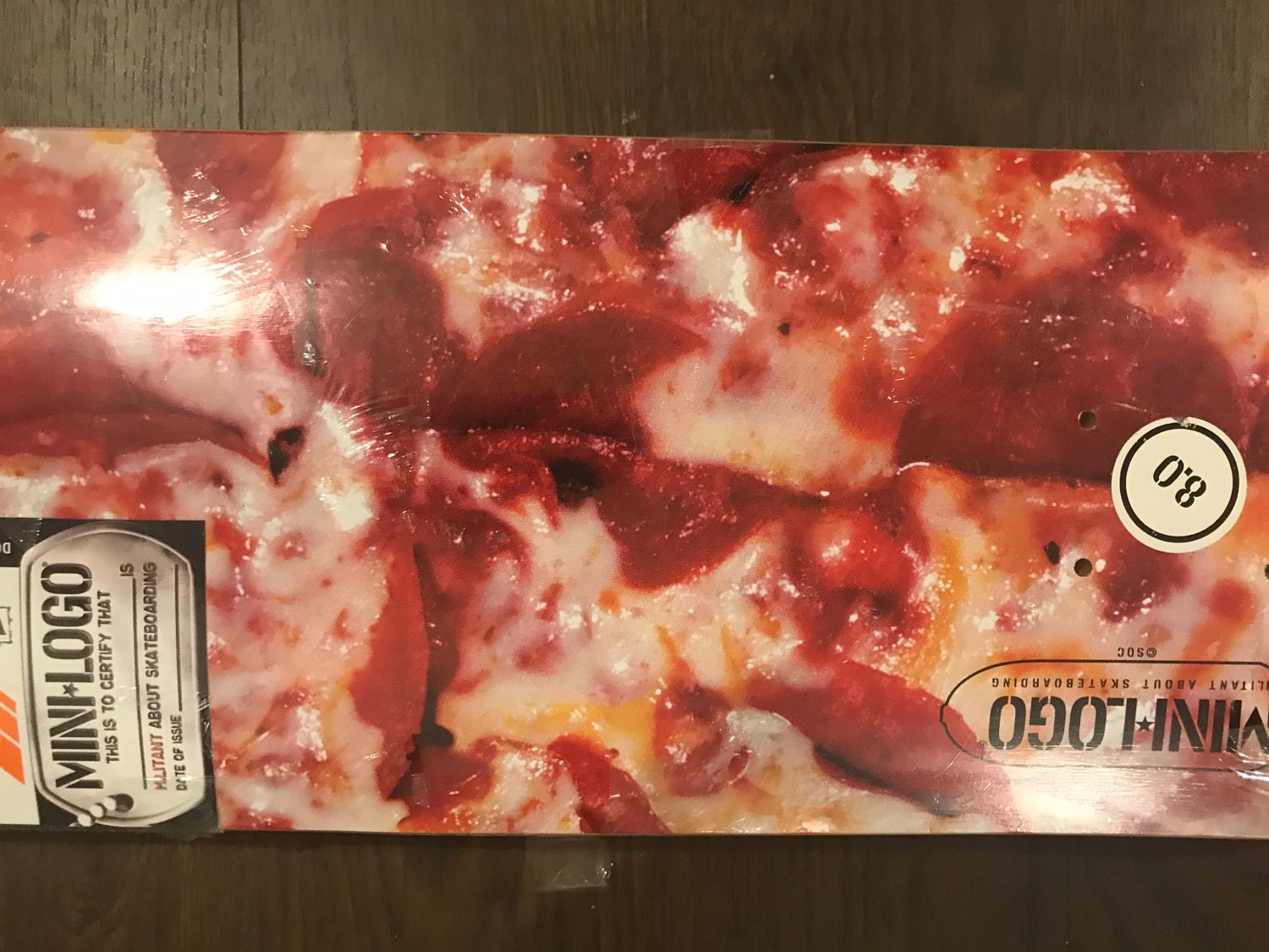 Mini-Logo Pepperoni Pizza Skate Deck image 6