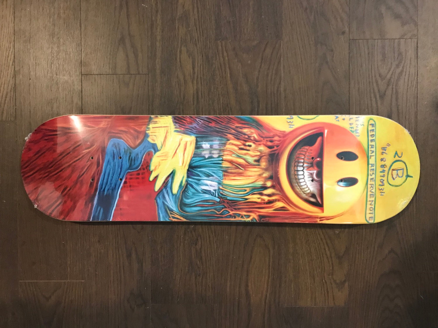 Ron English Smiling Mona Lisa Skate Deck image 0