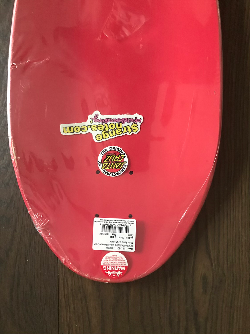 Red Santa Cruz Claus Grabke Skate Deck image 5