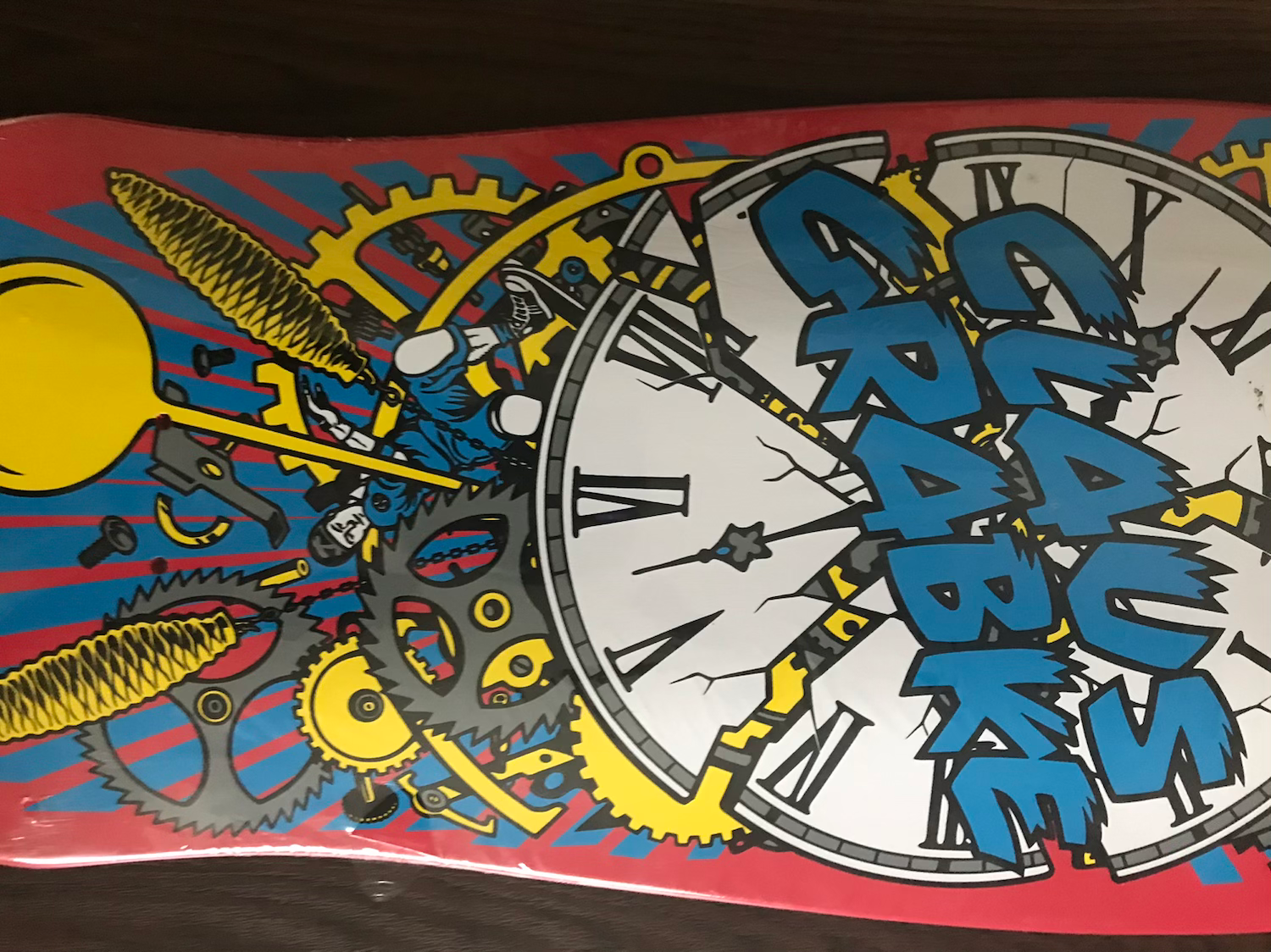 Red Santa Cruz Claus Grabke Skate Deck image 2