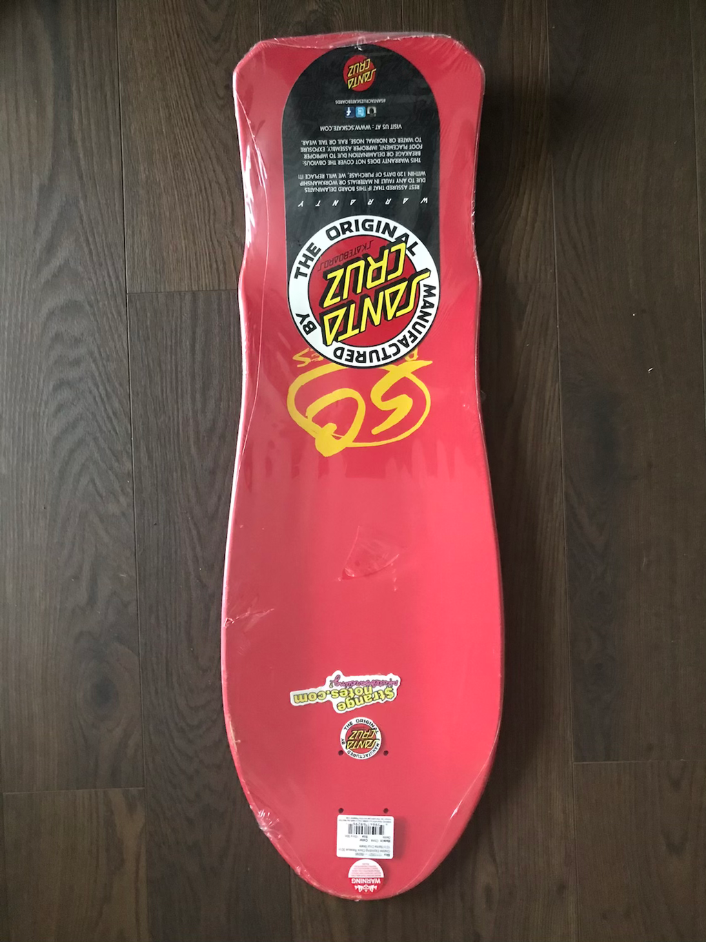 Red Santa Cruz Claus Grabke Skate Deck image 4