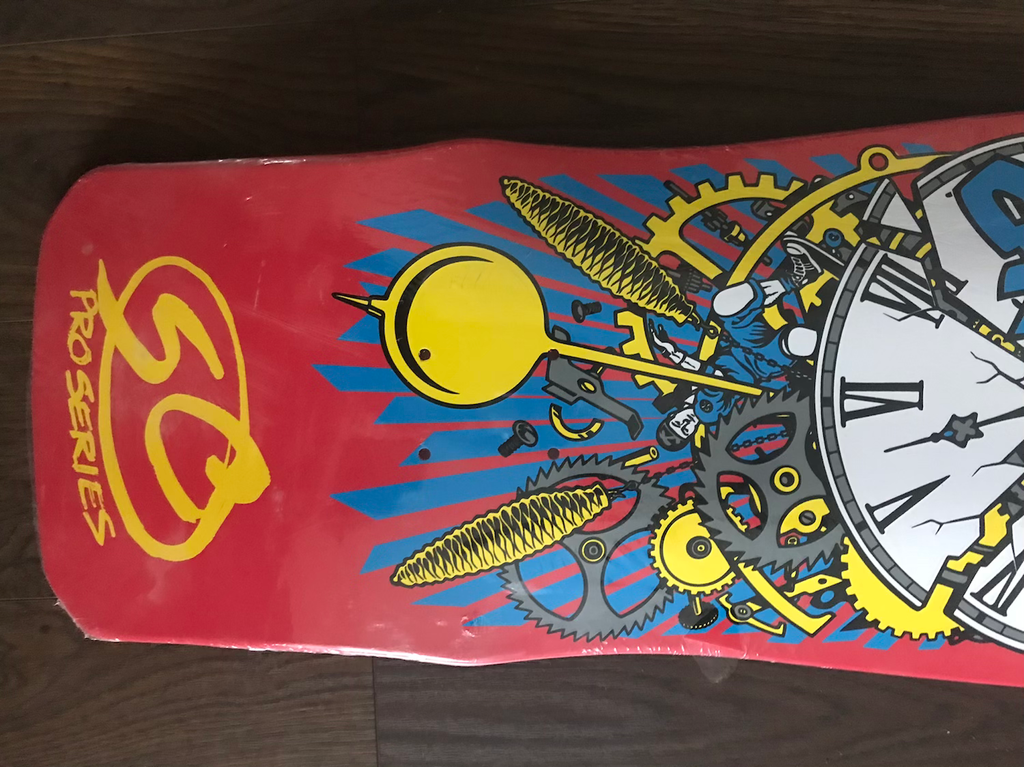 Red Santa Cruz Claus Grabke Skate Deck image 1
