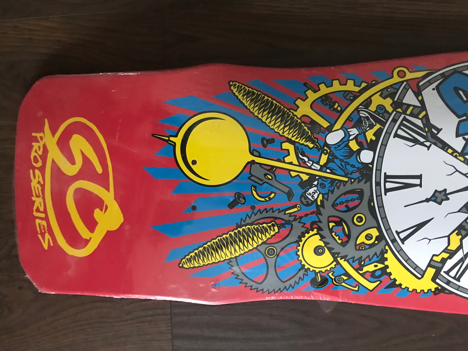 Red Santa Cruz Claus Grabke Skate Deck image 1